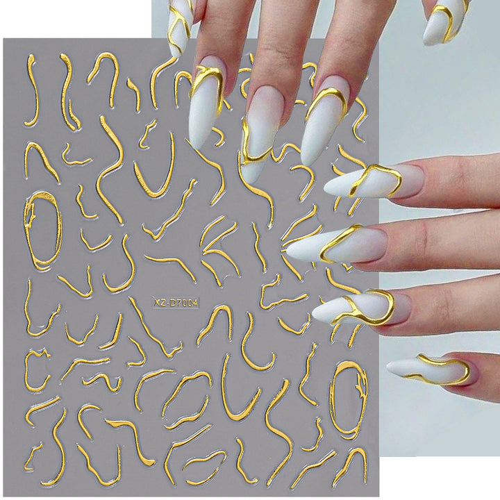 Floral Decorative Nail Art Aufkleber