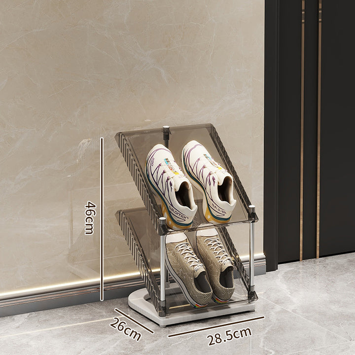 Schuhregal mit transparentem Design Karnz