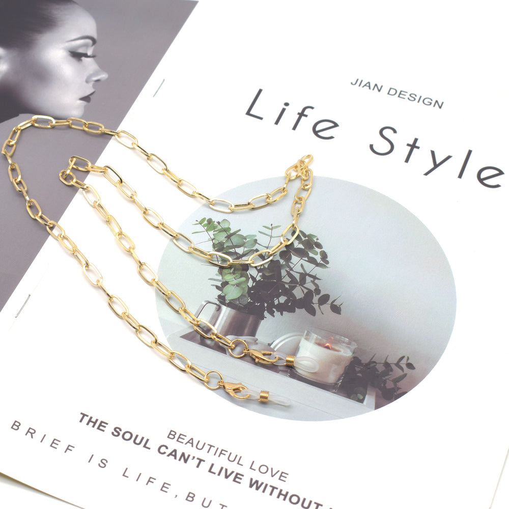 Stylische Link Brille Kette Karnz