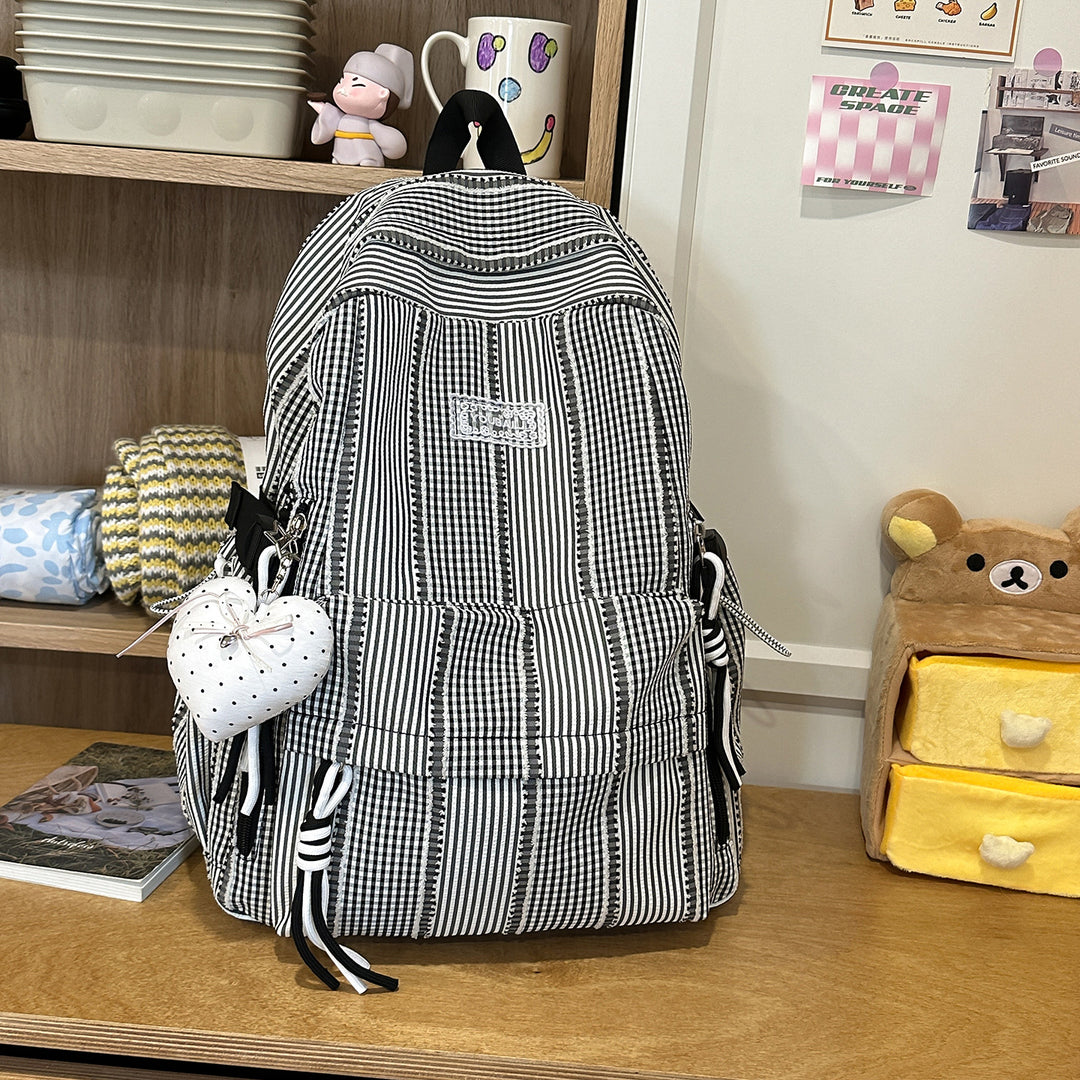 Stylische gestreifte Freizeit-Rucksack Karnz