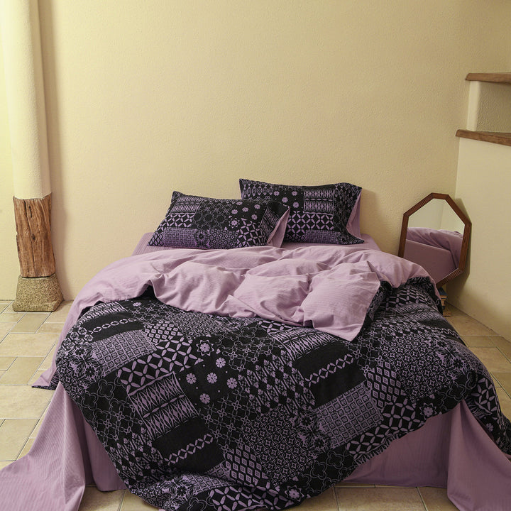 Patchwork Geometrische Baumwoll Bettbezug Set