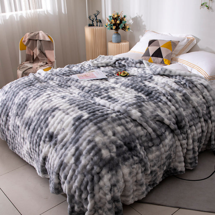 Luxuriöse Fleece-Decke Karnz