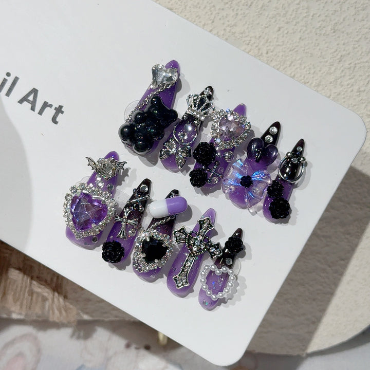 Premium Dekorative Gothic Nagelkunst Set