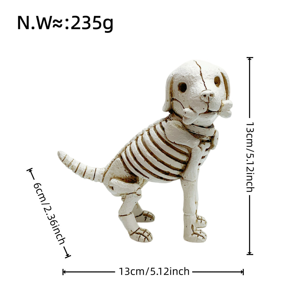 Dekorative Hundeskelettfigur Karnz