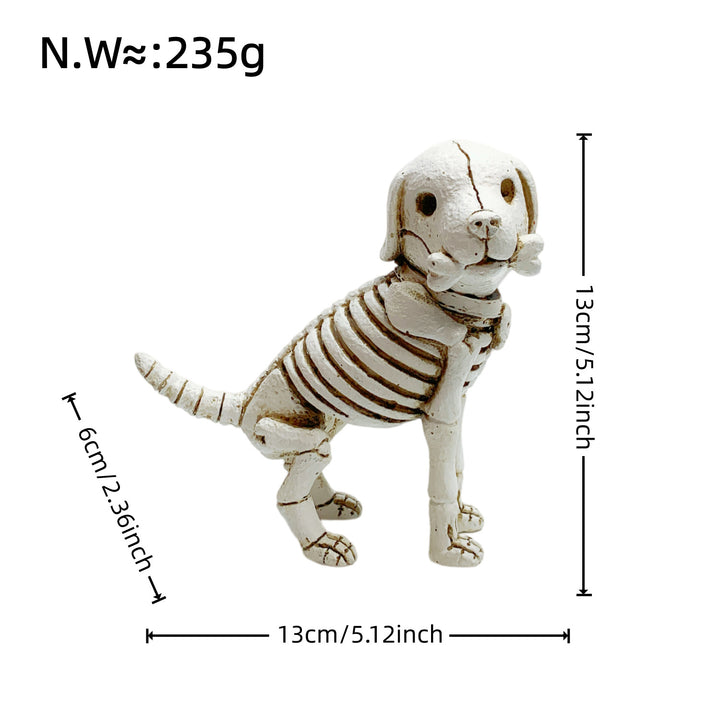 Dekorative Hundeskelettfigur Karnz