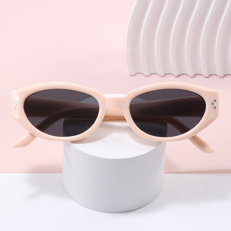 Damen modische Sonnenbrille mit animalischem Muster und stylishem Rahmen Karnz