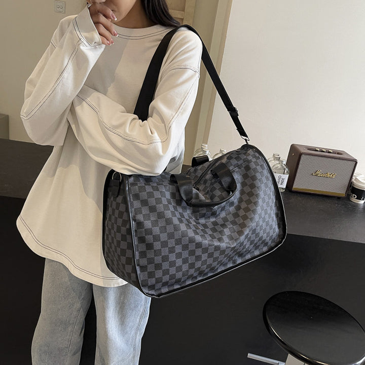 Stylische Schachbrett-Reise-Duffel-Tasche Karnz