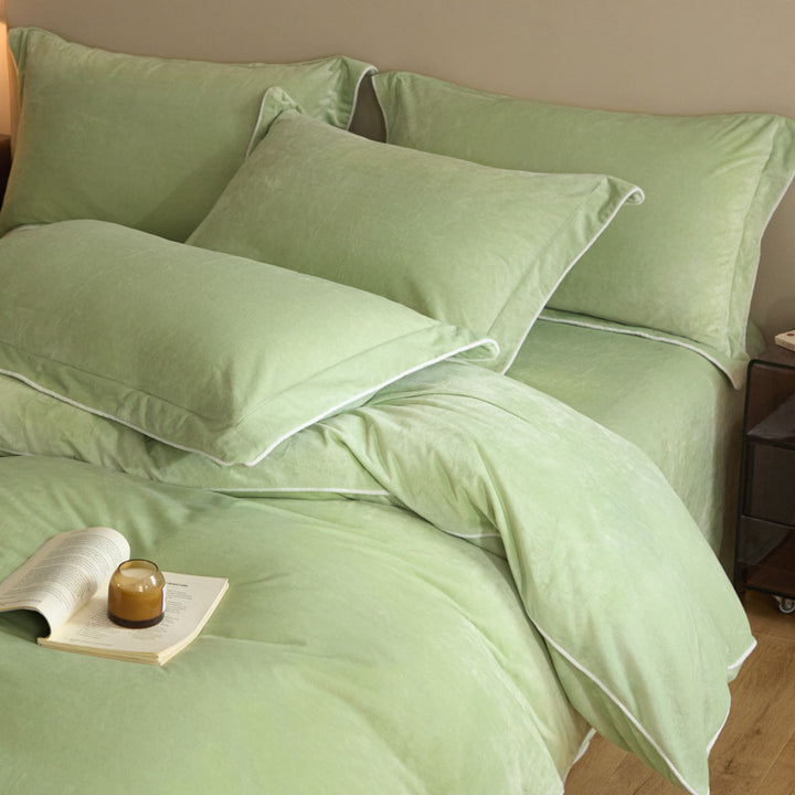 Luxuriös Seidenglattes Bettbezugset