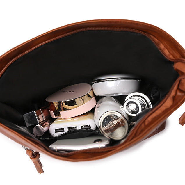 Damen Handtasche PU-Leder Kompakt und Stilvoll mit Geräumigen Taschen | Karnz