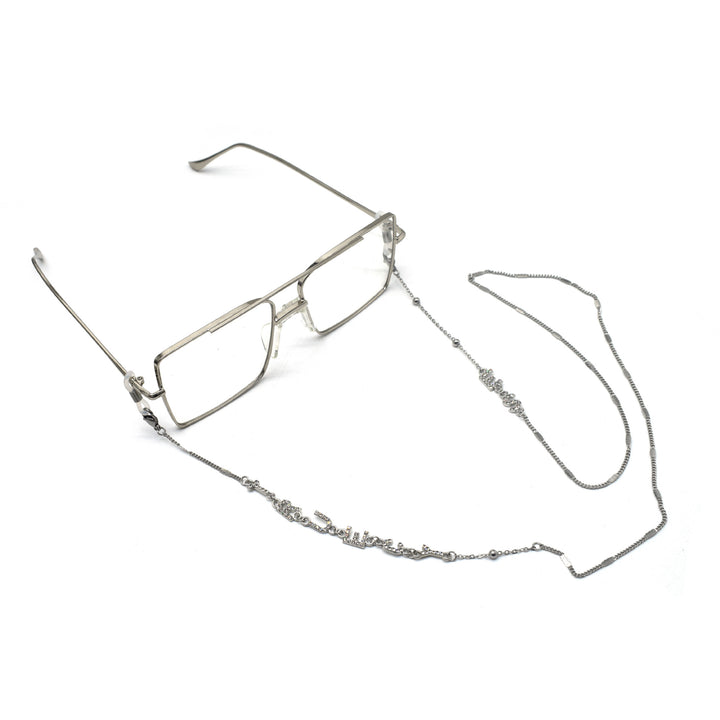 Glitzernde Strass Brillen Kette Karnz