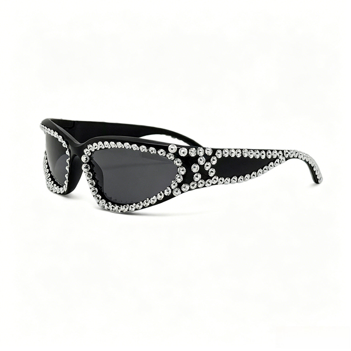 Damen Fashion-Sonnenbrille mit luxuriösem Kristallbesatz Karnz