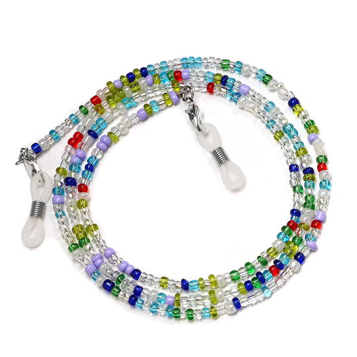 Bunte Artisan Perlen Brillen Kette Karnz