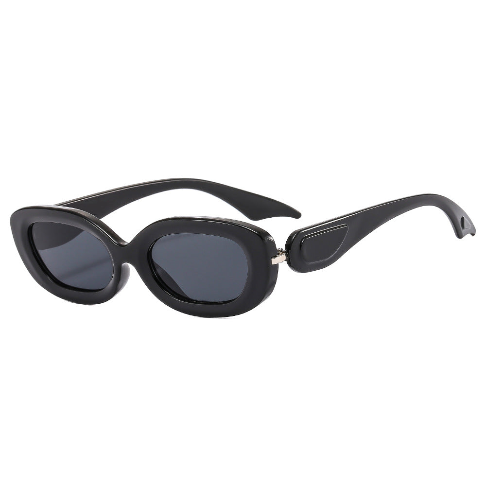 Damen modische Sonnenbrille mit stilvollem geschwungenem Rahmen Karnz