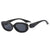 Damen modische Sonnenbrille mit stilvollem geschwungenem Rahmen Karnz