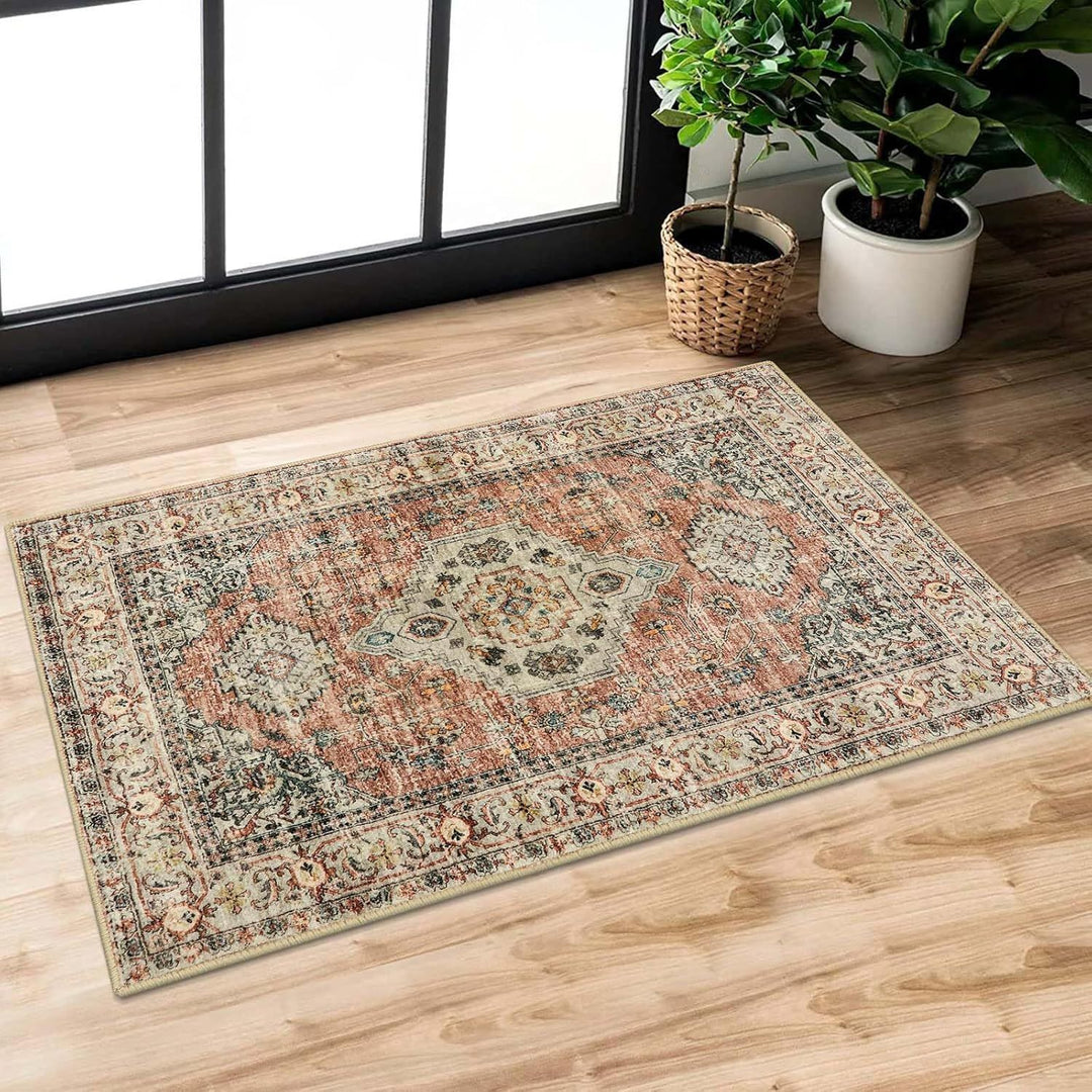 Vintage-inspirierter dekorativer Teppich