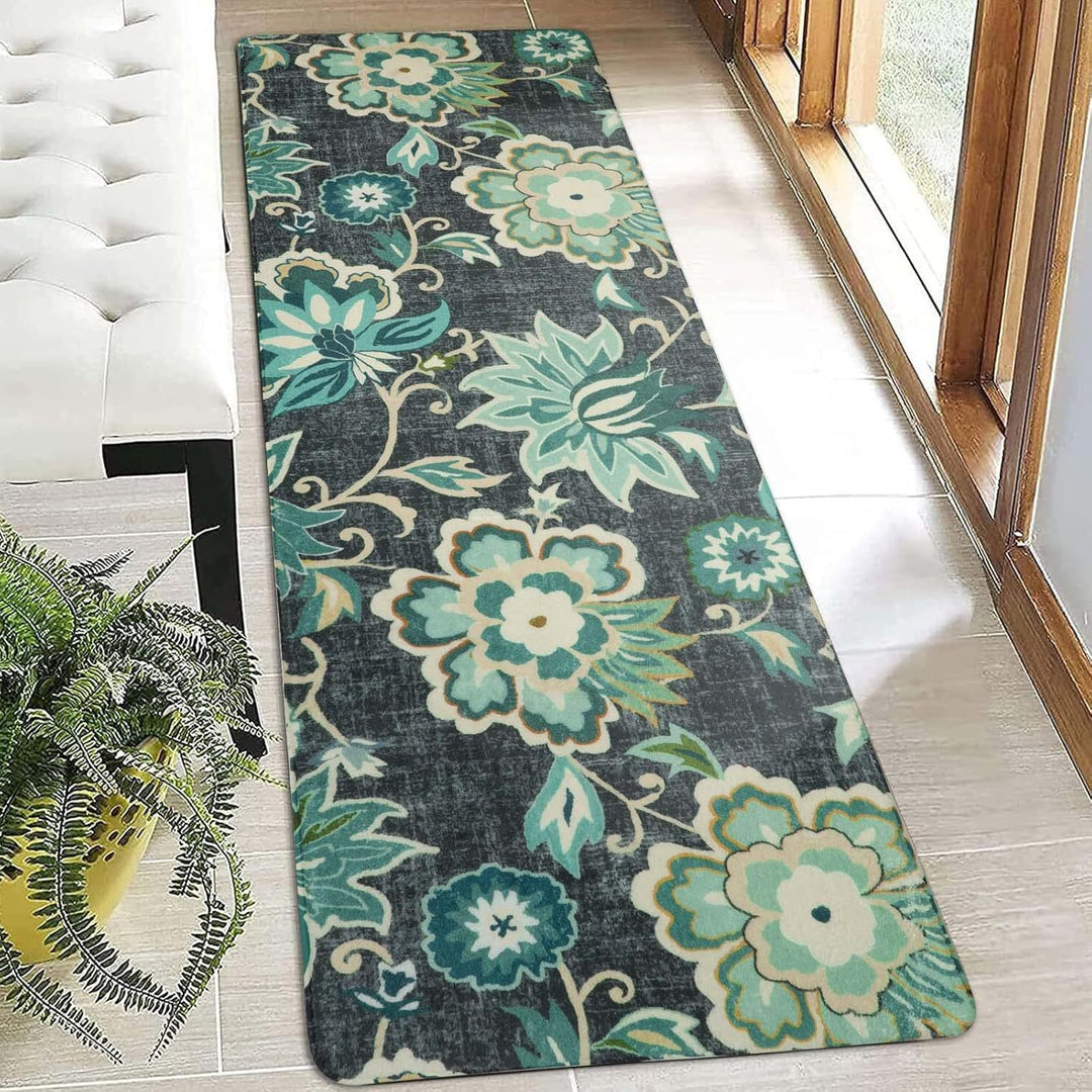 Florales Muster Läufer Teppich