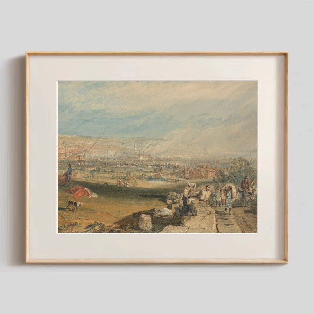 Rahmenbild malerisches Wasserfallkunstwerk