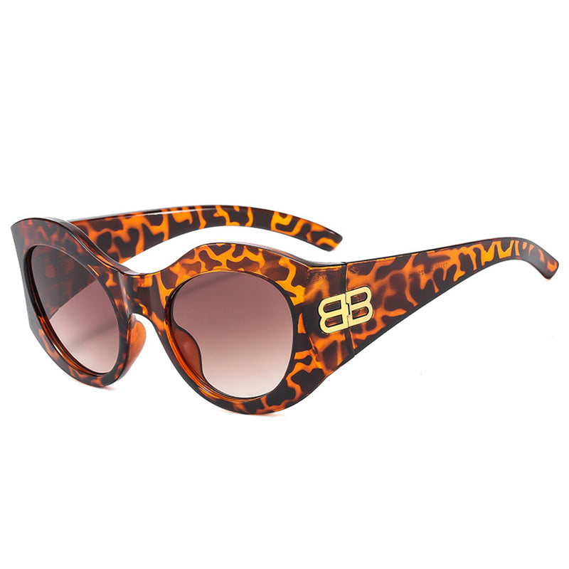 Damen Designer Cat-Eye Sonnenbrille mit elegantem Profil und UV-Schutz Karnz