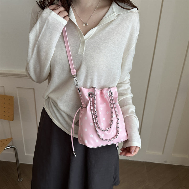 Punkte Drawstring Eimer Handtasche