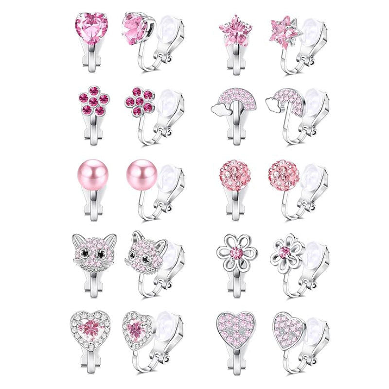 Charmante Clip-On Ohrringe Set Karnz