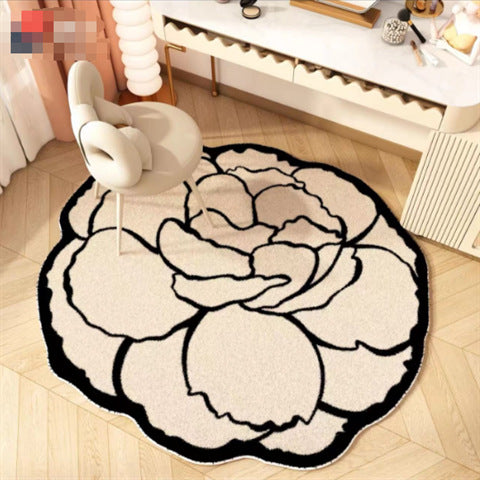 Blumenförmiger Teppich