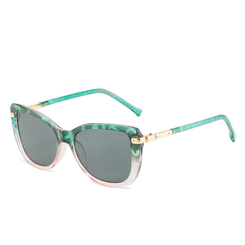 Damen Modische Katzenaugen-Sonnenbrille mit luxuriösem Rahmen Karnz