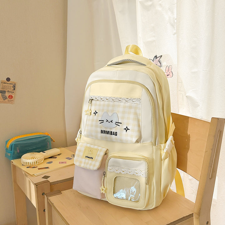 Stylische Multifunktions-Rucksack mit süßen Akzenten Karnz