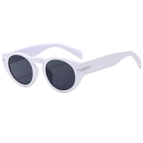 Zeitgenössische Retro Runde Sonnenbrille