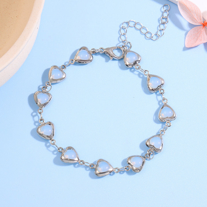 Herzförmiges Link-Armbändchen Karnz
