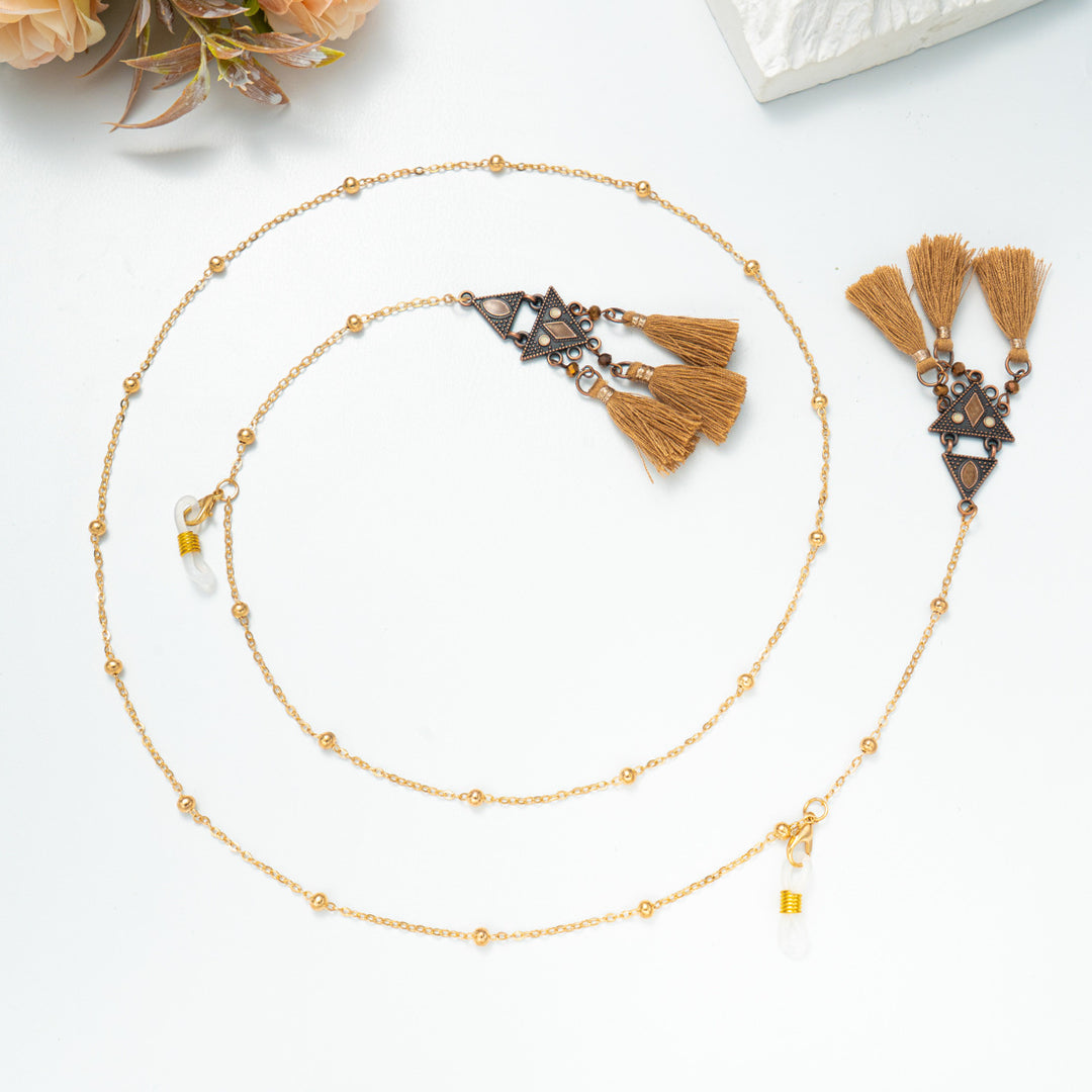 Bohemian Quasten Brillen Kette Karnz