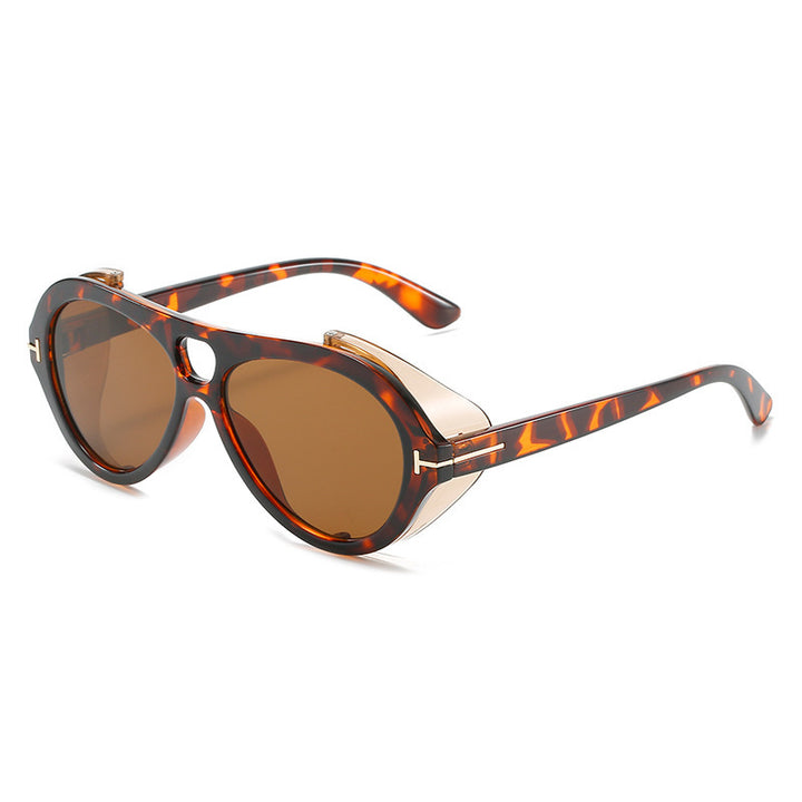 Retro-inspirierte Schild-Sonnenbrille Karnz