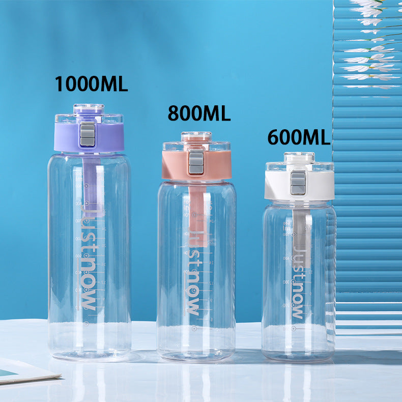 Unisex BPA-freie Wasserflasche mit Messskala Karnz