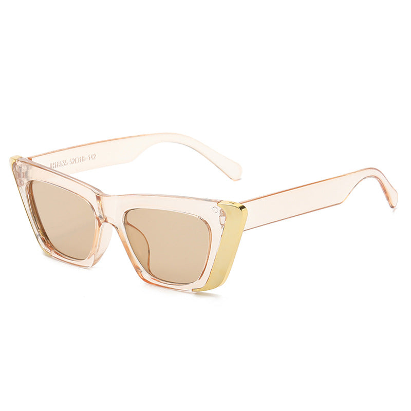 Damen modische Sonnenbrille mit eckigem Rahmen und luxuriösem Innenfutter Karnz