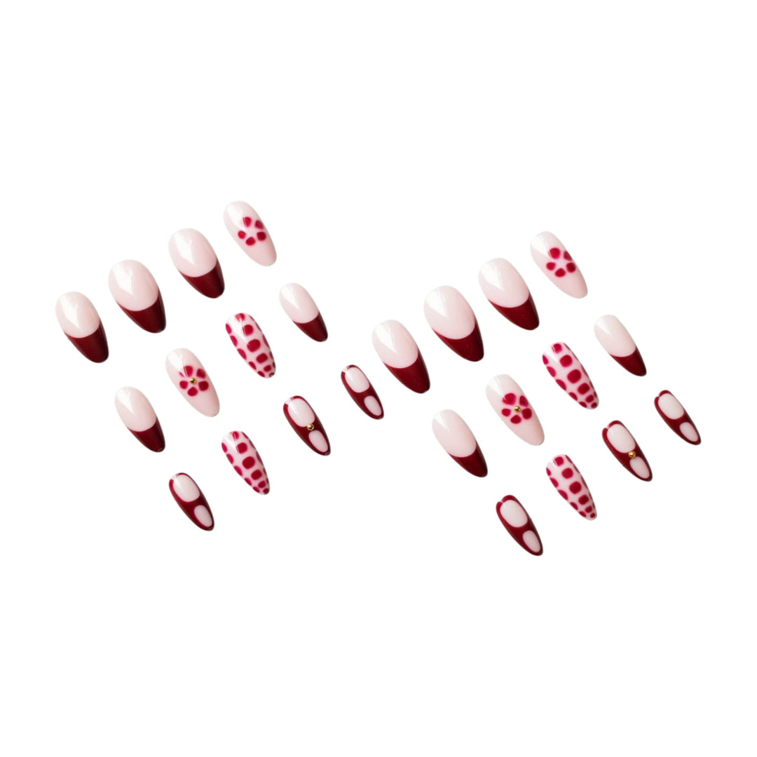 Künstlerisches Nageldesign-Set mit Edelsteinen