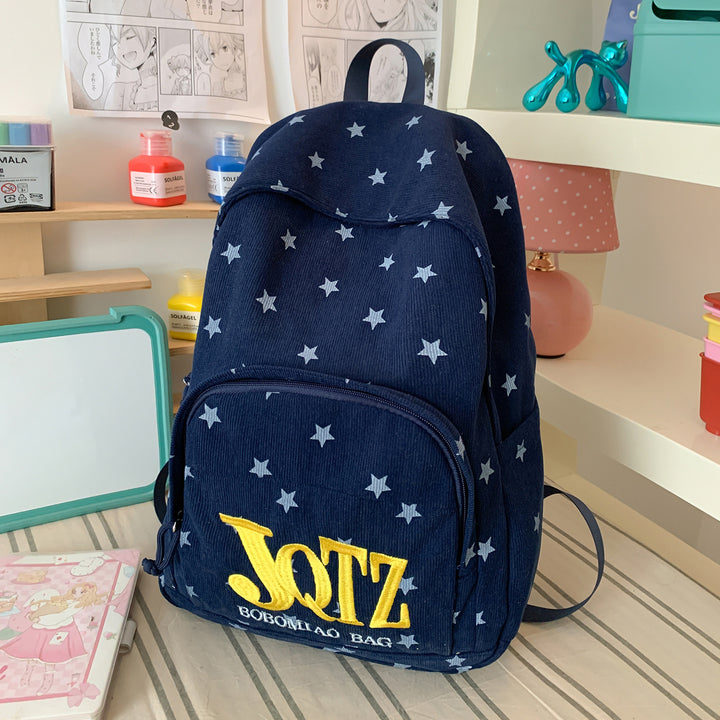 Stylische Sternenbedruckte Rucksack Karnz