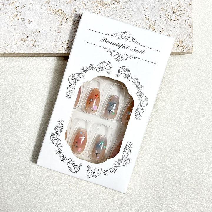 Dekoratives Press-On Nagelkunst Set Karnz