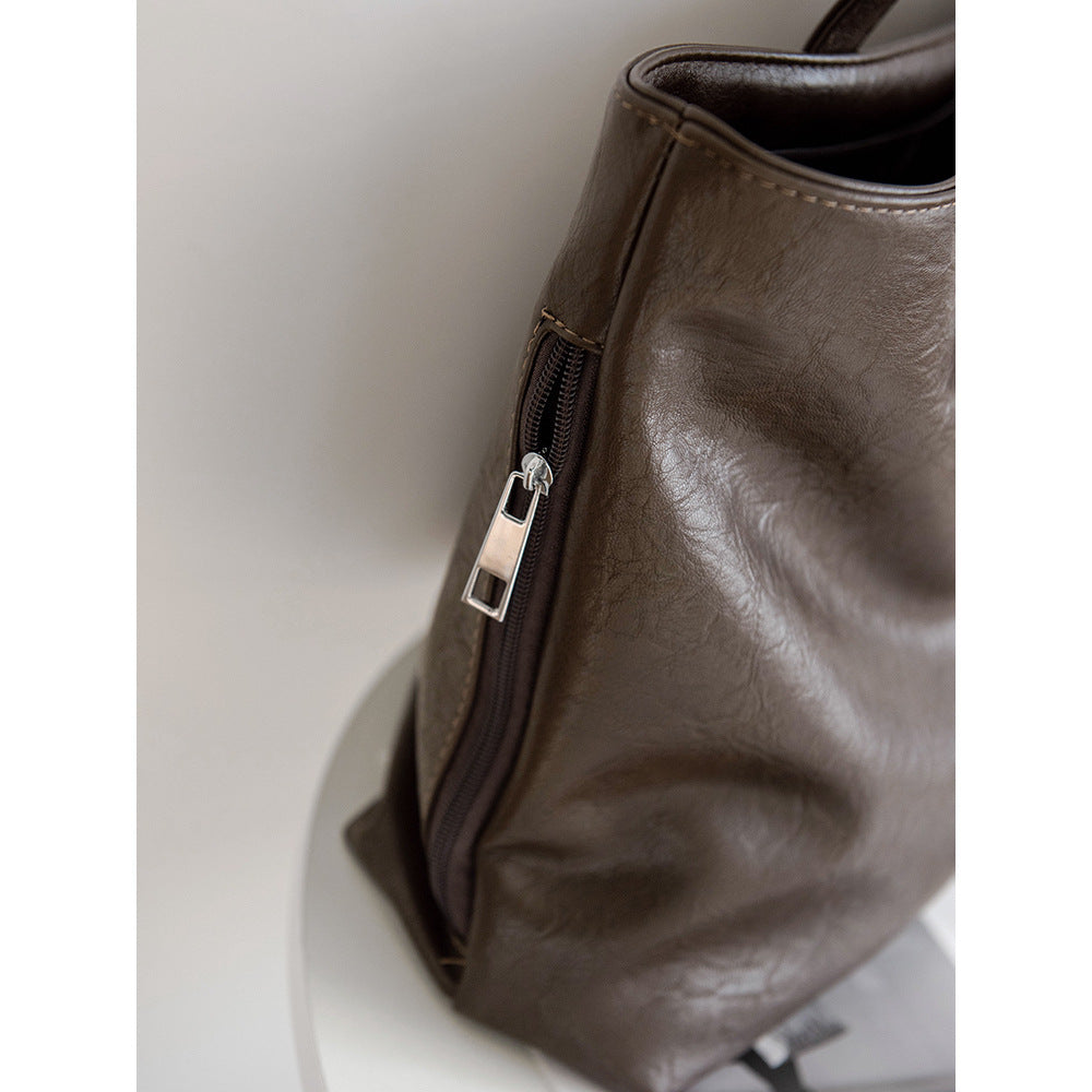 Luxuriöse Leder Tote Bag Karnz