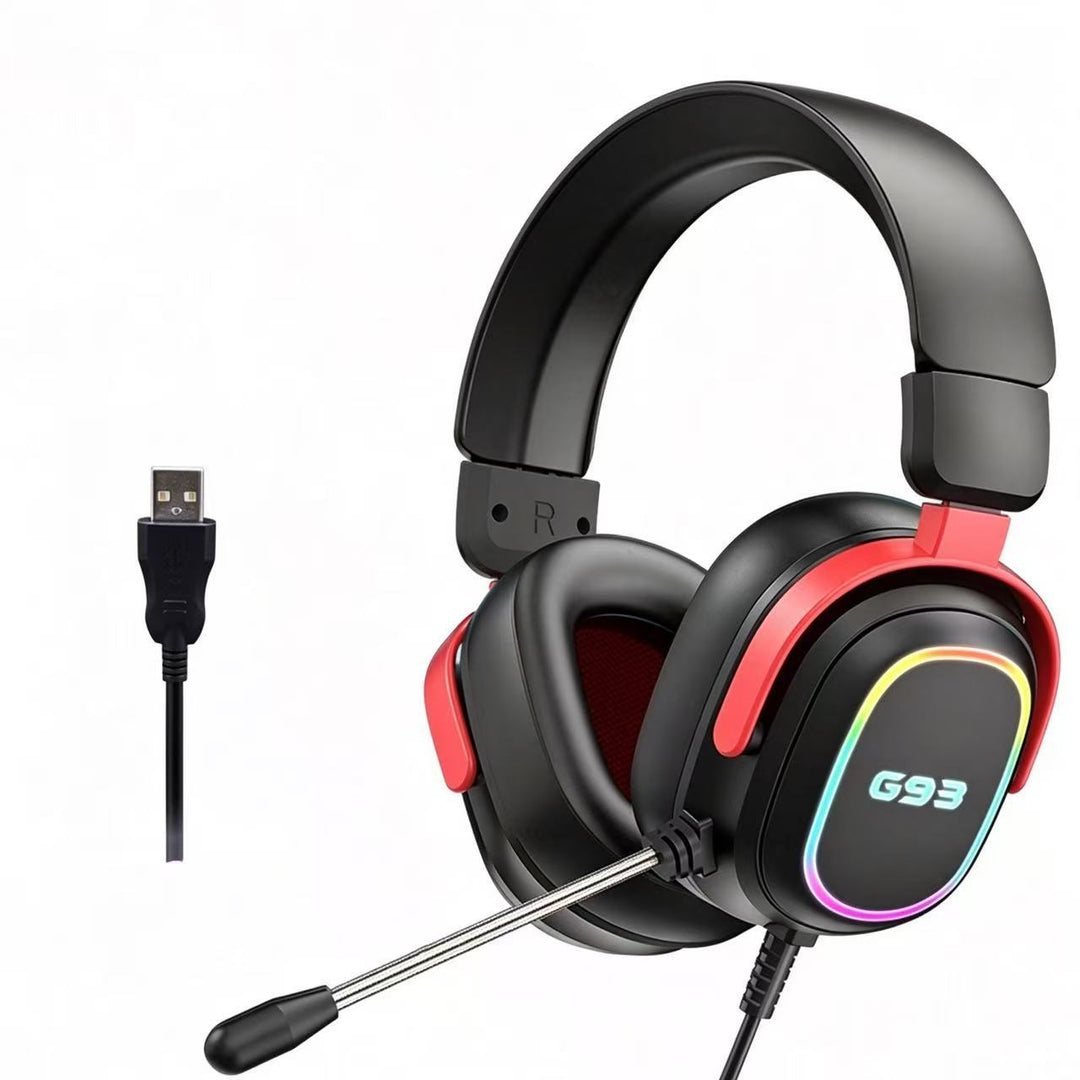 Gaming-Headset mit Rgb-Hintergrundbeleuchtung und Bequemer Polsterung Karnz