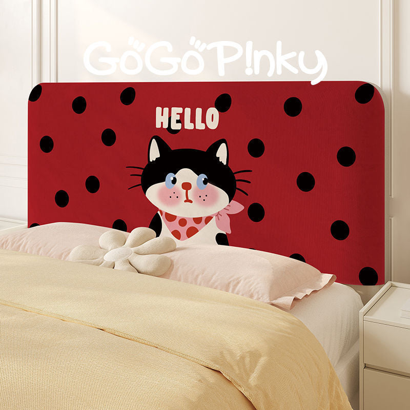 Padded Decorative Cupcake Headboard Cover with Scalloped Frame and Soft Upholstery