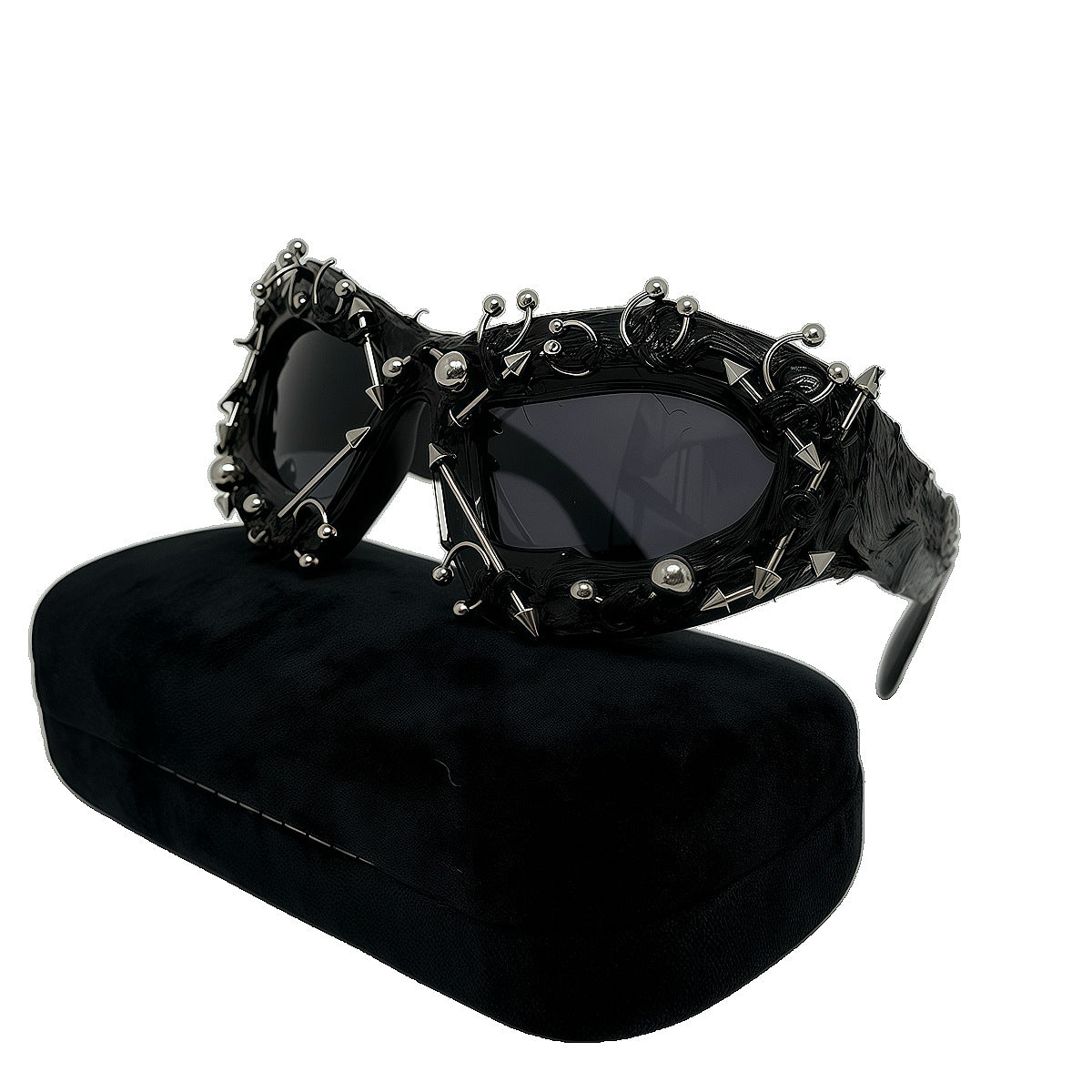 Damen modische Sportsonnenbrille mit spitzen Details Karnz