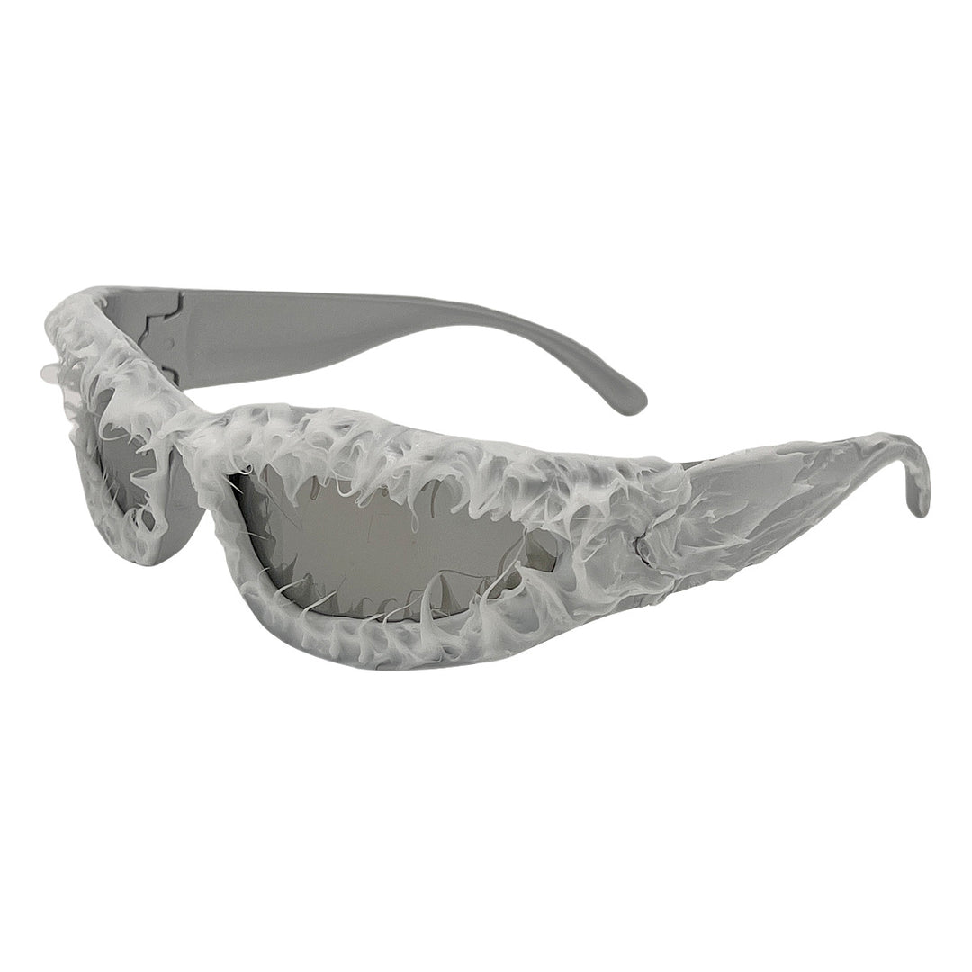 Damen einzigartige Sportsonnenbrille im futuristischen Design Karnz