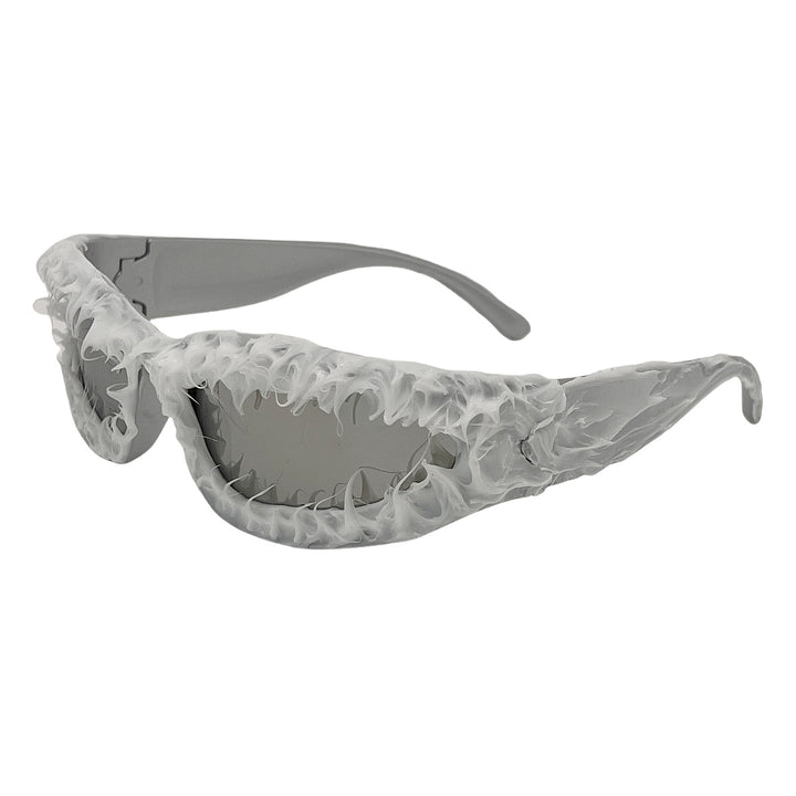 Damen einzigartige Sportsonnenbrille im futuristischen Design Karnz