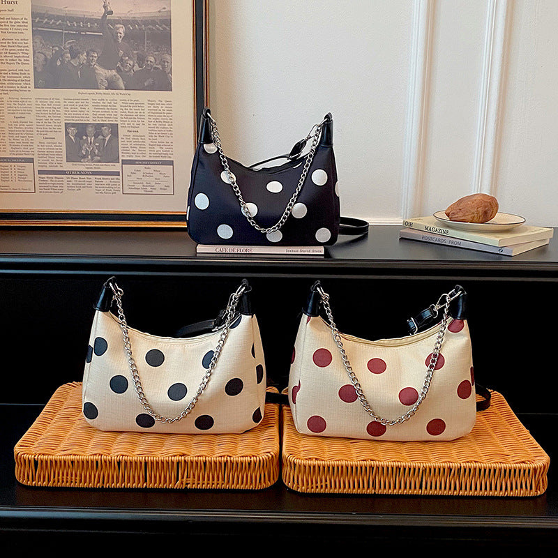 WoPolka Dot gemustertes Crossbody-Handtasche Karnz