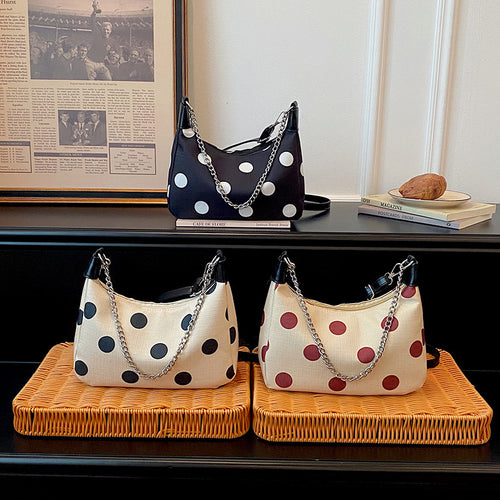 WoPolka Dot gemustertes Crossbody-Handtasche Karnz