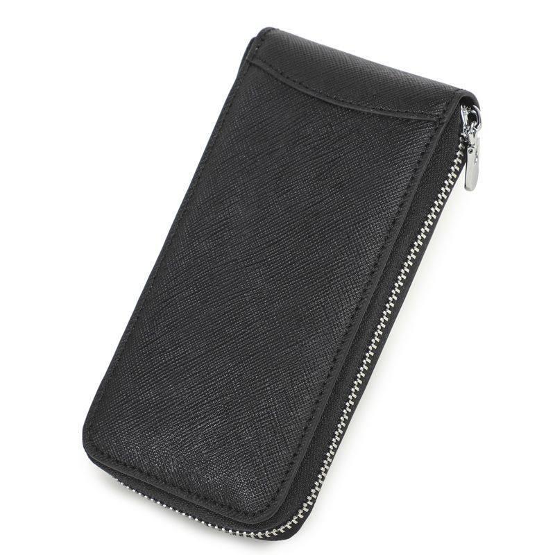 Reißverschlusstasche aus Leder für Handys Karnz