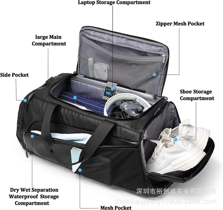 Multi-Compartment Reise Sport Duffel Bag Karnz