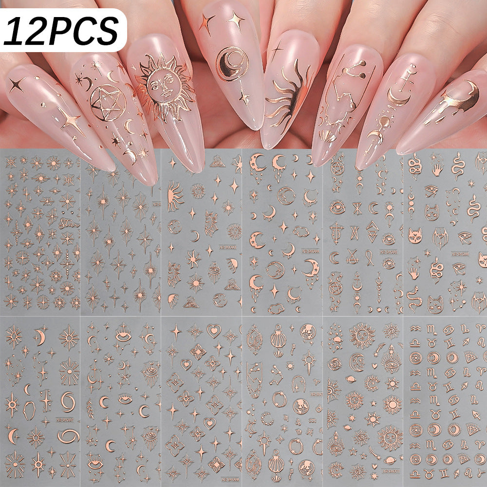Nagelkunst Dekorative Folienaufkleber