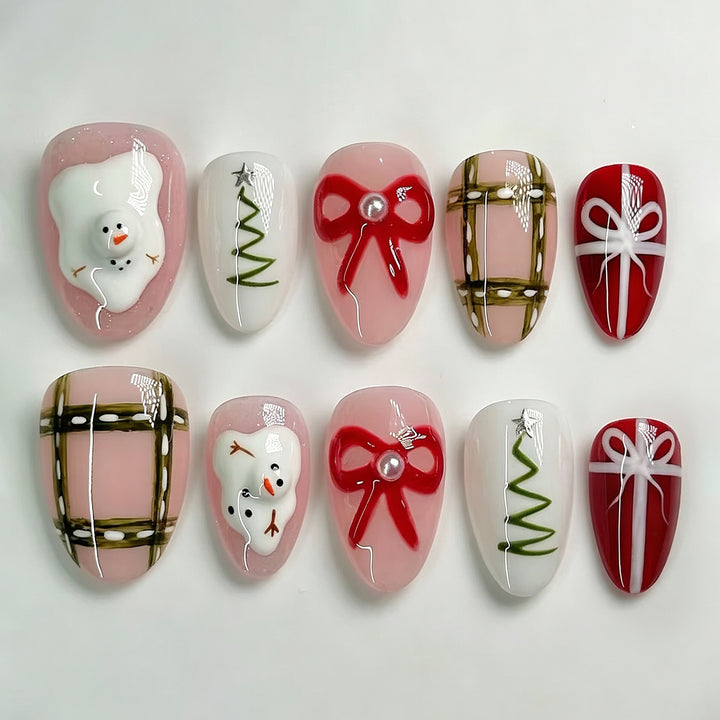 Festliches Themen-Press-On-Nagelkunst-Set Karnz 1790636457