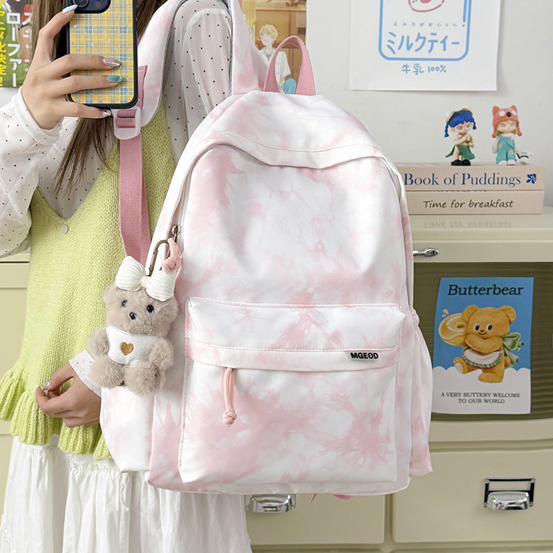 Leichte Freizeit-Rucksack mit Plüsch-Schlüsselanhänger Karnz