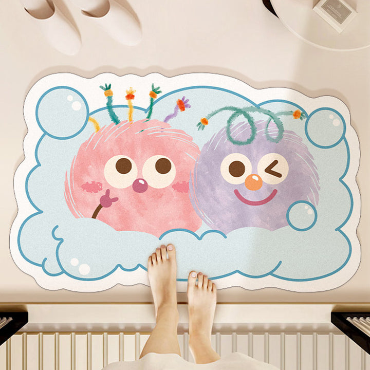 Verspielt Cartoon Blob Badevorleger